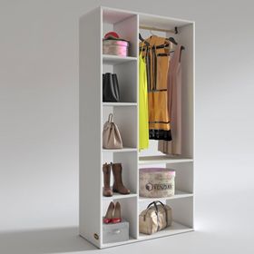 Kenzlife Hüsamettin 180*090*40 Beyaz Gardrop