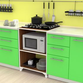Kenzlife İclal Ceviz 85x60x57 cm Mutfak Dolabı
