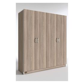 Kenzlife Kaktüs 4 Kapılı 180x160x52 CM Kahverengi XLarge Gardrop