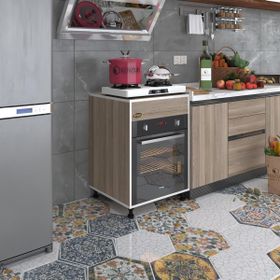Kenzlife Kalimera Crd 85x60x56 Fırın Ocak Dolabı Ayarlı Ayaklı Üstü Kapalı Cordoba Ankastre Modülü Kabini