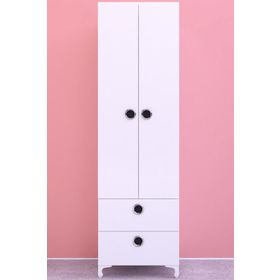 Kenzlife Kamelya Beyaz 2 Kapılı ve 2 Çekmeceli 168x50x42 CM Gardrop