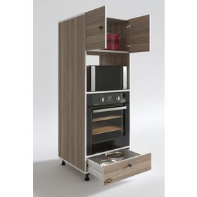 Kenzlife Kamile 162x60x56 cm Fırın Çekmeceli Ayaklı Banyo Kiler Ofis Mutfak Dolabı