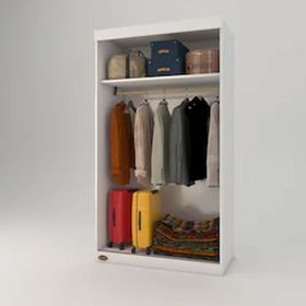 Kenzlife Karanfil Sürgülü Kapaklı 120 cm Gardrop