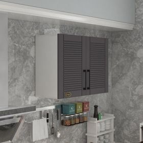 Kenzlife Kıvırcık 90 Gri Mod 2 90x080x32 Mebran Kapak Suntalam Gövde Hazır Mutfak Dolabı