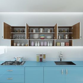 Kenzlife Konsta Ceviz 60x150x32 cm Mutfak ve Banyo Dolabı