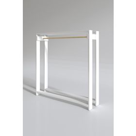 Kenzlife Maksut 135x100x40 Beyaz Askılık Ayakkabılık Giysi Dolabı Gardrop