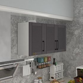 Kenzlife Mandalina 60 Gri Mod 2 60x120x32 Mebran Kapak Suntalam Gövde Hazır Mutfak Dolabı