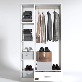 Kenzlife Mengühan 175*90*40 Byz Tek Çekmeceli Gardrop