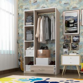 Kenzlife Mengühan 175x90x40 Ceviz 1 Çekmeceli Gardrop