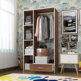 Kenzlife Mengühan 175x90x40 Ceviz 1 Çekmeceli Gardrop