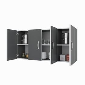 Kenzlife Merlanda Gri 60x120x32 cm Mutfak ve Banyo Dolabı