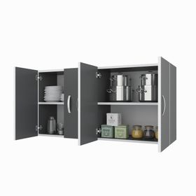 Kenzlife Merta Gri 60x120x32 cm Mutfak ve Banyo Dolabı