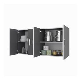 Kenzlife Merta Gri 60x120x32 cm Mutfak ve Banyo Dolabı