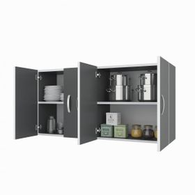 Kenzlife Merta Gri 60x120x32 cm Mutfak ve Banyo Dolabı