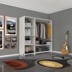 Kenzlife Mükremin 150x150x40 cm Beyaz Gardırop