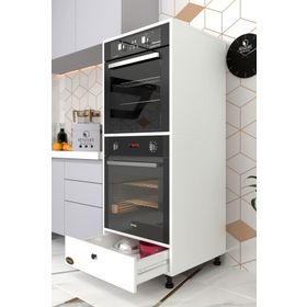 Kenzlife Naime 145x60x56 cm Mutfak Çekmeceli Ayaklı Banyo Kiler Ofis Fırın Dolabı