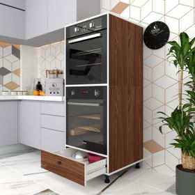 Kenzlife Naime 145x60x56 cm Mutfak Çekmeceli Ayaklı Banyo Kiler Ofis Fırın Dolabı