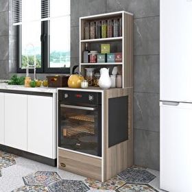Kenzlife Nevgece Cordoba 165x60x56 Mutfak Eko Düz Ankastre Fırın Dolabı