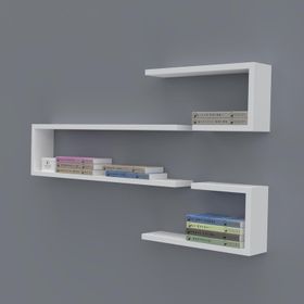 Kenzlife Nevres 060*100*20 Byz Duvar Rafı Kitaplık