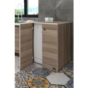 Kenzlife Nurten Bulaşık Makinesi Kapaklı Mutfak Dolabı