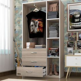 Kenzlife Ökkeş 175*90*40 Crd MB.GDL.21.175.90.40.01 3 Çekmeceli Gardrop