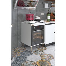 Kenzlife Pança Tantra Byz 89-81x60x56 Fırın Ocak Dolabı Ayarlı Ayaklı Üstü Kapalı Ankastre Modülü Kabini