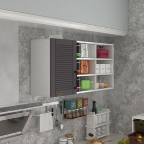Kenzlife Pancar 90 Gri Mod 2 90x120x32 Mebran Kapak Suntalam Gövde Hazır Mutfak Dolabı