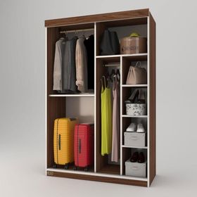 Kenzlife Papatya Sürgülü Kapaklı 120 cm Gardrop