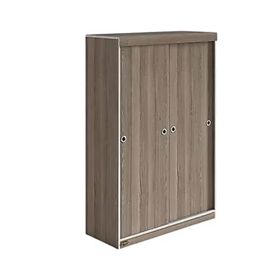 Kenzlife Papatya Sürgülü Kapaklı 120 CM Kahverengi Gardrop
