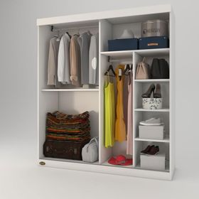 Kenzlife Papatya Sürgülü Kapaklı 160 cm Gardrop