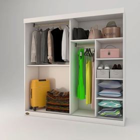 Kenzlife Papatya Sürgülü Kapaklı 180 cm Gardrop