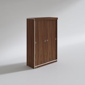 Kenzlife Papatya Sürgülü Kapaklı Ceviz 120 cm Gardrop