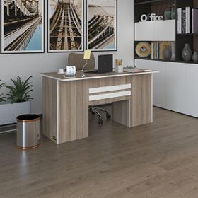 Kenzlife PAT Morita 75x150x80 cm Kilitli Kapaklı Dolap Çiftli Şeritli Cordoba Ofis Masası