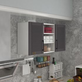 Kenzlife Pırasa 60 Gri Mod 2 60x120x32 Mebran Kapak Suntalam Gövde Hazır Mutfak Dolabı