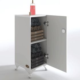 Kenzlife Rana39 Byz 68x39x39 cm Evrak Ayaklı Kilitli Banyo Dolabı