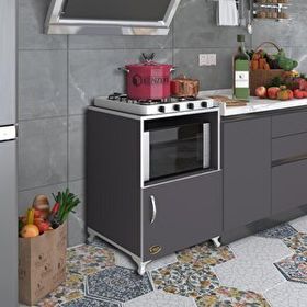 Kenzlife Revbahar Gri 85x60x56 cm Mutfak Dolabı