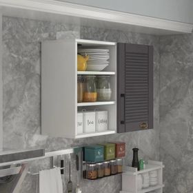 Kenzlife Roka 60 Gri Mod 2 60x080x32 Mebran Kapak Suntalam Gövde Hazır Mutfak Dolabı