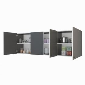 Kenzlife Silvanus Gri 60x180x32 cm Mutfak ve Banyo Dolabı