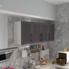 Kenzlife Soğan 60 Gri Mod 2 60x160x32 Mebran Kapak Suntalam Gövde Hazır Mutfak Dolabı