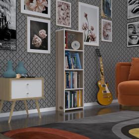 Kenzlife Süper Ga 120x40x19 cm 4 Katlı Tek Bölme Cordoba Kitaplık