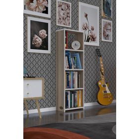 Kenzlife Süper Ga 120x40x19 cm 4 Katlı Tek Bölme Cordoba Kitaplık