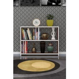 Kenzlife Süper Ga 60x80x19 cm 2 Katlı Tek Bölme Ceviz Kitaplık