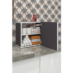 Kenzlife Susanin Gri 39x39x20 Banyo Dolabı