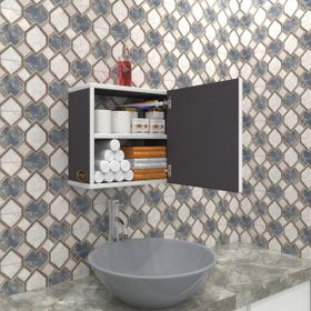 Kenzlife Susanin Gri 39x39x20 Banyo Dolabı