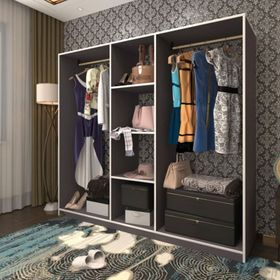 Kenzlife Temel 180*200*40 Gri Gardrop