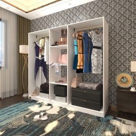 Kenzlife Temel 180X200X40 Beyaz Gardrop