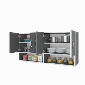 Kenzlife Vesper Gri 60x120x32 cm Mutfak Dolabı