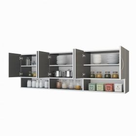 Kenzlife Vice Gri 60x180x32 cm Mutfak Dolabı