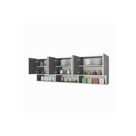 Kenzlife Vice Gri 60x180x32 cm Mutfak Dolabı