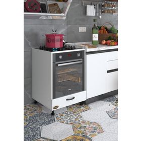 Kenzlife Vizon Byz Fırın Full Mdf Ocak Dolabı Kapaklı Ayarlı Ayaklı Standart Ankastre Modülü Kabini